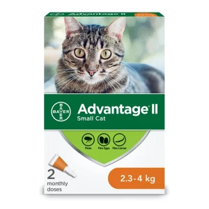 Bayer Advantage II for Cats 2 x 0.4 ml Orange 2.3 - 4 kg