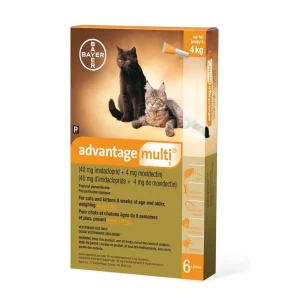 Bayer Advantage Multi for cats and ferrets 6 x 0.4 ml Orange < 4 kg